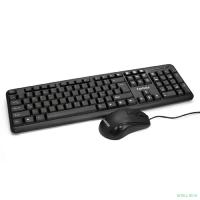 Exegate EX286204RUS Комплект ExeGate Professional Standard Combo MK120 (клавиатура влагозащищенная 104кл.+ мышь оптическая 1000dpi,3 кнопки и колесо прокрутки; USB,длина кабелей 1,5м,черный,ColorBox) 