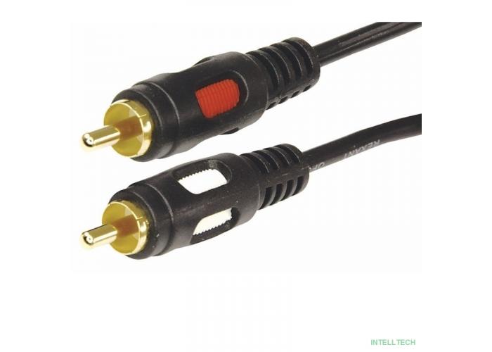 Rexant (17-0146) Шнур 2RCA Plug - 2RCA Plug  5М  (GOLD)  