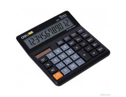 Калькулятор бухгалтерский Deli EM01120 черный 12-разр. [1147248]