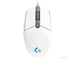 910-005824/910-005809 Мышь Logitech G102 LightSync белый оптическая (8000dpi) USB (6but)