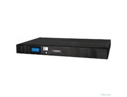CyberPower PR1000ELCDRT1U ИБП {Line-Interactive, 1000VA/670W USB/RS-232/EPO/SNMPslot (6 IEC С13), 6В/9 Ач х 4}