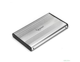 Gembird EE2-U2S-5-S Внешний корпус 2.5" Gembird EE2-U2S-5-S, серебро, USB 2.0, SATA, металл