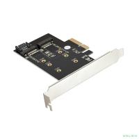 Exegate EX283713RUS Переходник EXE-509 M.2 B key + M.2 M Key -> PCI-Ex4/SATA