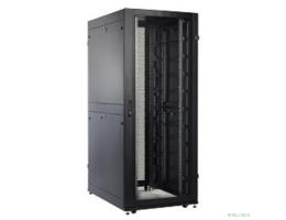 ЦМО Шкаф серверный ПРОФ напольный 48U (800x1000) дверь перфор., задние двойные перфор., черный, в сборе (ШТК-СП-48.8.10-48АА-9005)