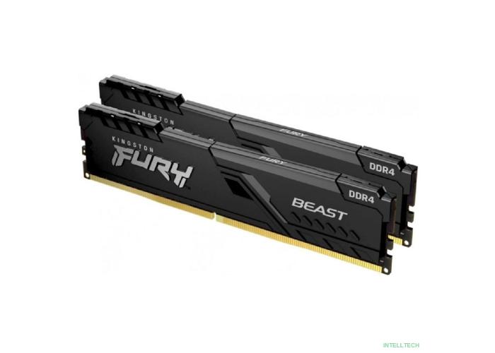 Kingston 32GB 3200MT/s DDR4 CL16 DIMM (Kit of 2) 1Gx8 FURY Beast Black KF432C16BB1K2/32WP (Select Regions ONLY)