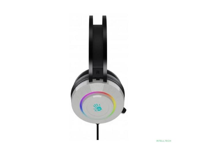 A4Tech Bloody G521 белый/черный 2.3м мониторные USB оголовье (G521 (WHITE))