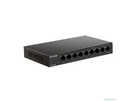 D-Link DES-1009MP/A1A Неуправляемый коммутатор с 8 портами 10/100Base-TX и 1 портом 10/100/1000Base-T (8 портов РоЕ 802.3af/at, PoE-бюджет 117 Вт)