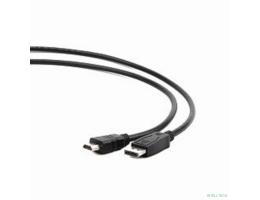 Кабель DisplayPort-HDMI Gembird/Cablexpert  3м, 20M/19M, черный, экран, пакет(CC-DP-HDMI-3M)