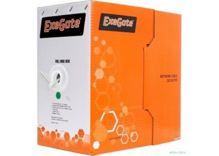 Exegate EX264556RUS Кабель UTP 4 пары кат.5e Exegate 100% медь, 26AWG, бухта 305м, серый, PVC