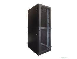 ЦМО Шкаф серверный напольный 42U (800 х 1000) двойные перфорированные двери 2 шт., цвет черный ШТК-М-42.8.10-88АА-9005