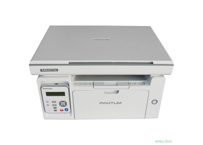 Pantum M6507W МФУ лазерное ЧБ, А4, C/P/S, 22 стр/мин, 1200 x 1200 dpi, 128Мб RAM, лоток 150 стр, USB, Wi-Fi, 1600стр. картридж серый корпус