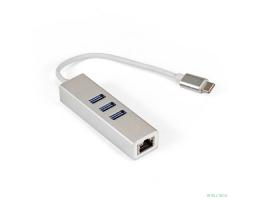 ExeGate EX294188RUS Кабель-адаптер ExeGate EXE-77C-45 (USB3.0 Type C --> 3xUSB3.0 + 1xRJ45 UTP 1000Mbps RLT8153)