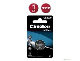 Camelion CR2330 BL-1 (CR2330-BP1, батарейка литиевая,3V)