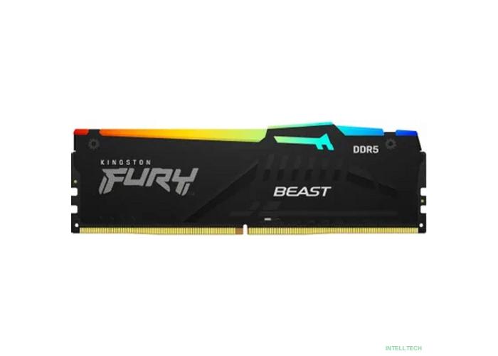 Модуль памяти Kingston FURY Beast RGB XMP KF552C40BBA-8 DDR5 8GB 5200MHz