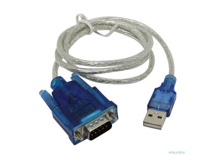 ORIENT Кабель-адаптер USS-102N USB Am to RS232 DB9M (WCH CH340, поддержка Win 8.x/10), длина 0.8м, крепеж разъема - винты (30677)