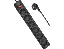 Defender Фильтр DFS 155 5.0 m, 6 розеток, черный [99496]