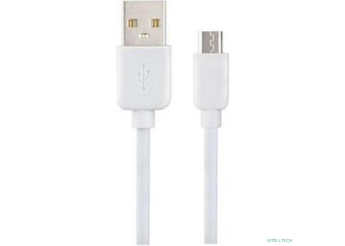 PERFEO Кабель USB A вилка - Micro USB вилка, 2.4A, белый, силикон, длина 1 м., SILICON (U4026)