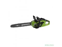 Greenworks Цепная пила аккумуляторная GreenWorks  GD40CS18K4, 40V, 40 см, бесщеточная,  до 1,8 КВТ, с АКБ 4АЧ и ЗУ [2005807UB]