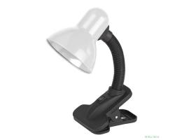 ЭРА Б0035059 Настольный светильник N-212-E27-40W-W на прищепке белый