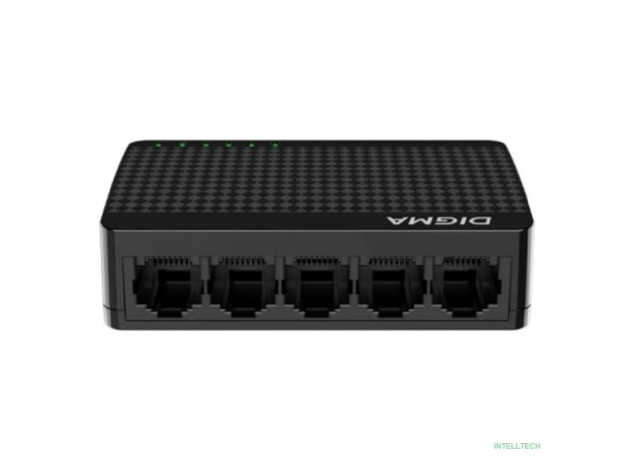 Digma DSW-305FE Коммутатор (L2) 5х100Мбит/с неуправляемый