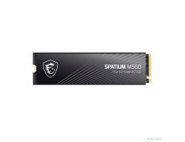 Твердотельный накопитель SSD MSI M.2 2280 1TB SPATIUM M560 Client SSD S78-440L0F0-P83, PCIe Gen5x4 with NVMe