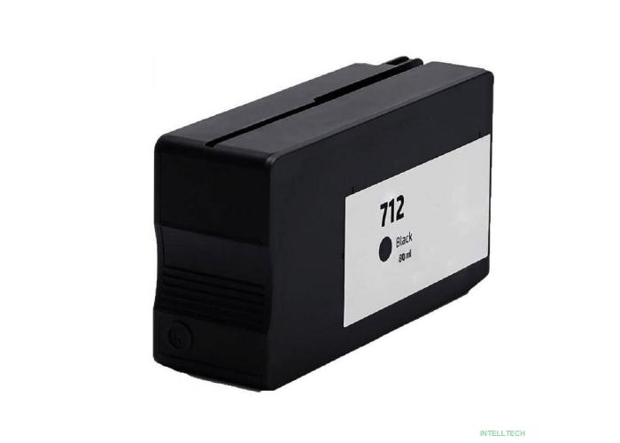 Картридж Hi-Black 712 (3ED71A) HP DesignJet T650/T630/T250/T230/T210/Studio Plotter Printers, Bk