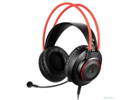 Наушники с микрофоном A4Tech Bloody G200S черный/красный 2м мониторные USB оголовье (G200S USB/ BLACK +RED)