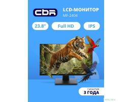 CBR LCD Монитор 23.8" MF-2404, IPS, FHD 1920x1080, 100Гц, 1*HDMI/1*VGA, внутренний БП, черный, кабель HDMI 1.5м [LCD-MF2404-OPC]