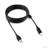 Cablexpert CCF-USB2-AMBM-15 USB 2.0 кабель PRO для соед. 4.5м AM/BM  позол.конт., фер.кол., пакет 