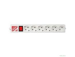 PowerCube Фильтр-удлинитель (SPG(5+1)-B-15), 6 розеток, 5м. 10А/ 2,2кВт, серый