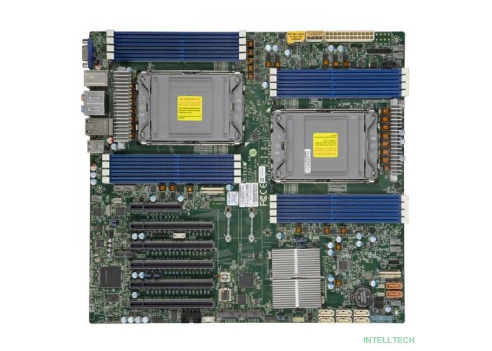 Supermicro MBD-X12DAI-N6-B Материнская плата 3rd Gen Intel® Xeon® Scalable processors Dual Socket LGA-4189 (Socket P+) supported, CPU TDP supports Up to 270W TDP, 3 UPI up to 11.2 GT/s Intel® C621A