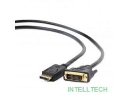 Кабель DisplayPort-DVI Gembird/Cablexpert  1м, 20M/19M, черный, экран, пакет(CC-DPM-DVIM-1M)