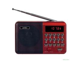Perfeo радиоприемник цифровой PALM FM+ 87.5-108МГц/ MP3/ питание USB или 18650/ красный (i90-red) [PF_A4871]