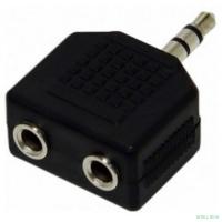 VCOM VAD7847 Переходник разветвитель аудио 3.5 Jack (M) - 2x3.5 Jack (F), стерео