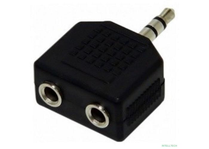 VCOM VAD7847 Переходник разветвитель аудио 3.5 Jack (M) - 2x3.5 Jack (F), стерео