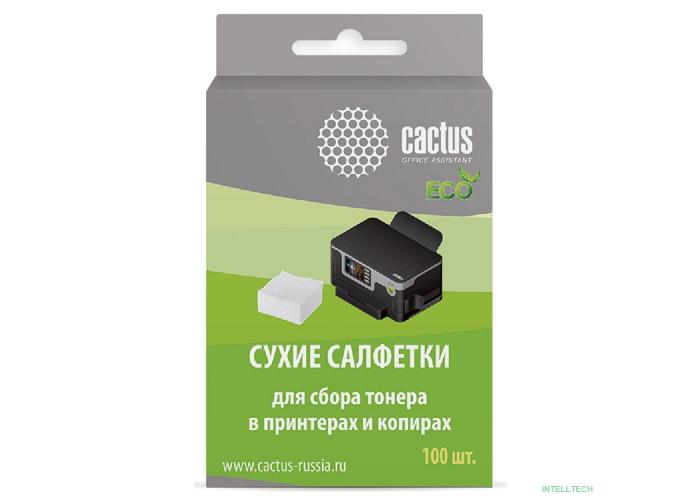 CACTUS Салфетки CS-P2003E для сбора тонера 100шт сухих