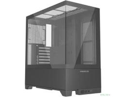 Powercase Vision Black V2, Tempered Glass, чёрный, ATX  (CVBAV2-L0)