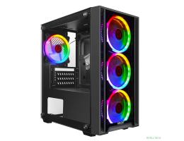 Ginzzu CL610 mATX FAN 4*12FRGB Белый