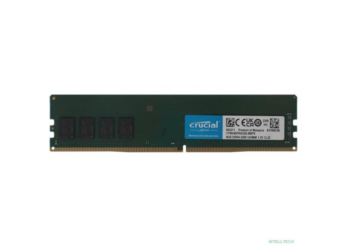 Crucial DDR4 DIMM 8GB CT8G4DFRA32A PC4-25600, 3200MHz  OEM/RTL