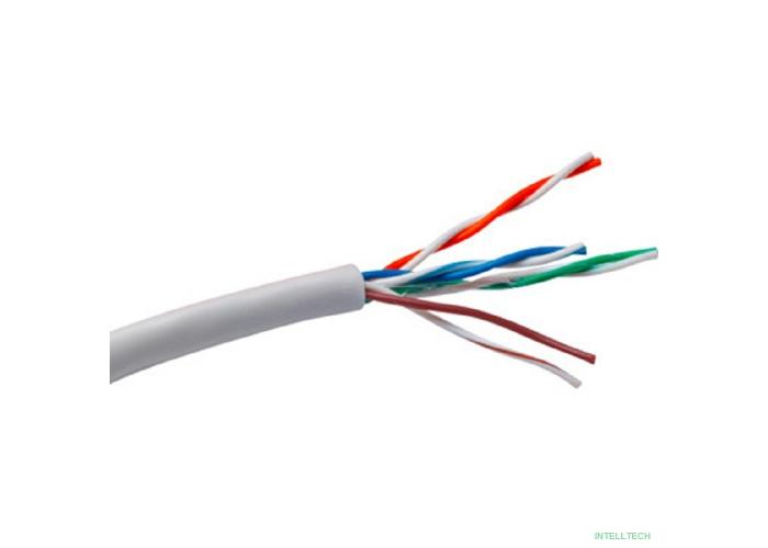 Exegate EX261518RUS Кабель UTP 4 пары кат.5e Exegate Special CCA, 26AWG, бухта 305м, серый, PVC