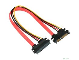Cablexpert Кабель-удлинитель интерфейсный SATA CC-SATAMF-715-30CM, Sata 7+15pin, медн.проводник, 30см, пакет