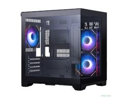 1STPLAYER MEGAVIEW MV5-TP ARGB Black / mATX / 3x120mm ARGB fans / MV5-TP-BK-2FC7R-1FC7