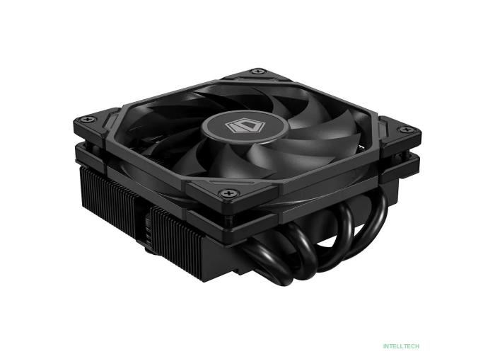 Cooler ID-Cooling IS-40-XT BLACK LGA1700/1200/115X/AM5/AM4 низкопрофильный высота 47mm (TDP 100W, PWM, 4 тепл.трубки прямого контакта, FAN 92mm, черный) BOX