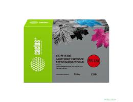 Картридж струйный Cactus CS-PFI120C голубой (130мл) для Canon imagePROGRAF TM-200/TM-205/TM-300/TM-305