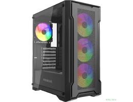 Powercase Mistral X4B, Tempered Glass, 4x 120mm FRGB Fans, чёрный, ATX  (CMXB-L4)