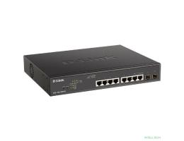 D-Link DGS-1100-10MPPV2/A3A Настраиваемый L2 коммутатор с 8 портами 10/100/1000Base-T и 2 портами 1000Base-X SFP (порты 1-8 PoE 802.3af/at, порты 7-8 PoE 802.3bt, PoE-бюджет 242 Вт)