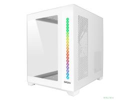 Ginzzu V420 RGB подсветка, закаленное стекло 1*USB 3.0,1*USB 2.0, AU Белый mATX