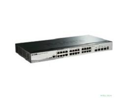 D-Link DGS-1510-28X/A1A PROJ Настраиваемый L2+ стекируемый коммутатор с 24 портами 10/100/1000Base-T и 4 портами 10GBase-X SFP+