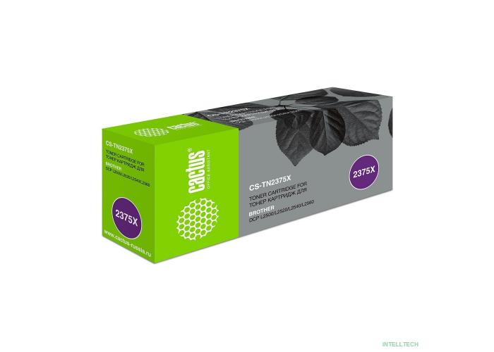 Картридж лазерный Cactus CS-TN2375X черный (5200стр.) для Brother DCP L2500/L2520/L2540/L2560