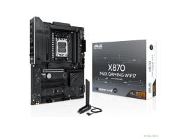 ASUS X870 MAX GAMING WIFI7 (Socket AM5, ATX, 4xDDR5(256GB), HDMI, 1xPCIe 5.0x16/2xPCIe 4.0x16/xPCIe 3.0x16, 1xLAN (2.5GbE), Wi-Fi 7, BT, 4xSATA 6Gb/s, 3xM.2, 2xUSB4 Type-C, 4xUSB 3.2, 4xUSB 2.0)